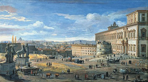 Gaspar Van Wittel,Piazza di Monte Cavallo (1682)